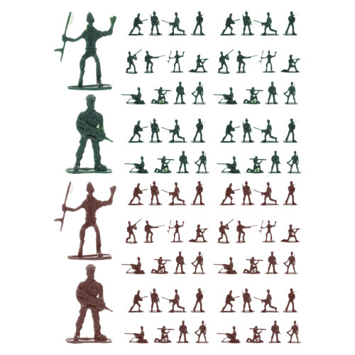 200 Legermannen Plastic Mini Figuurtjes Voor Kinderen