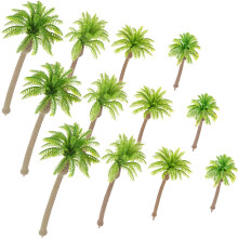 12 Stuks Mini Palmboomjes Treinlandschap Architectuur Huisje Diy