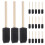 18 Unidades Pinceles Espuma Mango Madera Para Diy 9