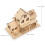 De De Casa De Madera En 3D 3