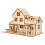 De De Casa De Madera En 3D 9