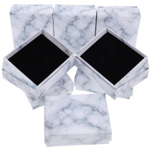 8Stck Marmormuster Schmuck Verpackungsboxen Für Ringe