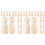 120 Stuks Ongeverfde Peg Diy Schilderpoppen 4