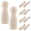 50St Beige Peg Dolls Onbewerkt Voor Knutselprojecten 10