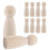50St Beige Peg Dolls Onbewerkt Voor Knutselprojecten 5