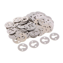 100x Metal Round Keyhole Shelf Brackets Hangers For Picture Frame Hanging Durable Metal Construction Wall Mount