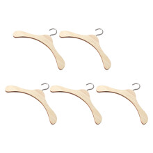 5Stück Kleiderbügel Aus Holz Für Miniaturpuppen Garderobe (Holzfarben)