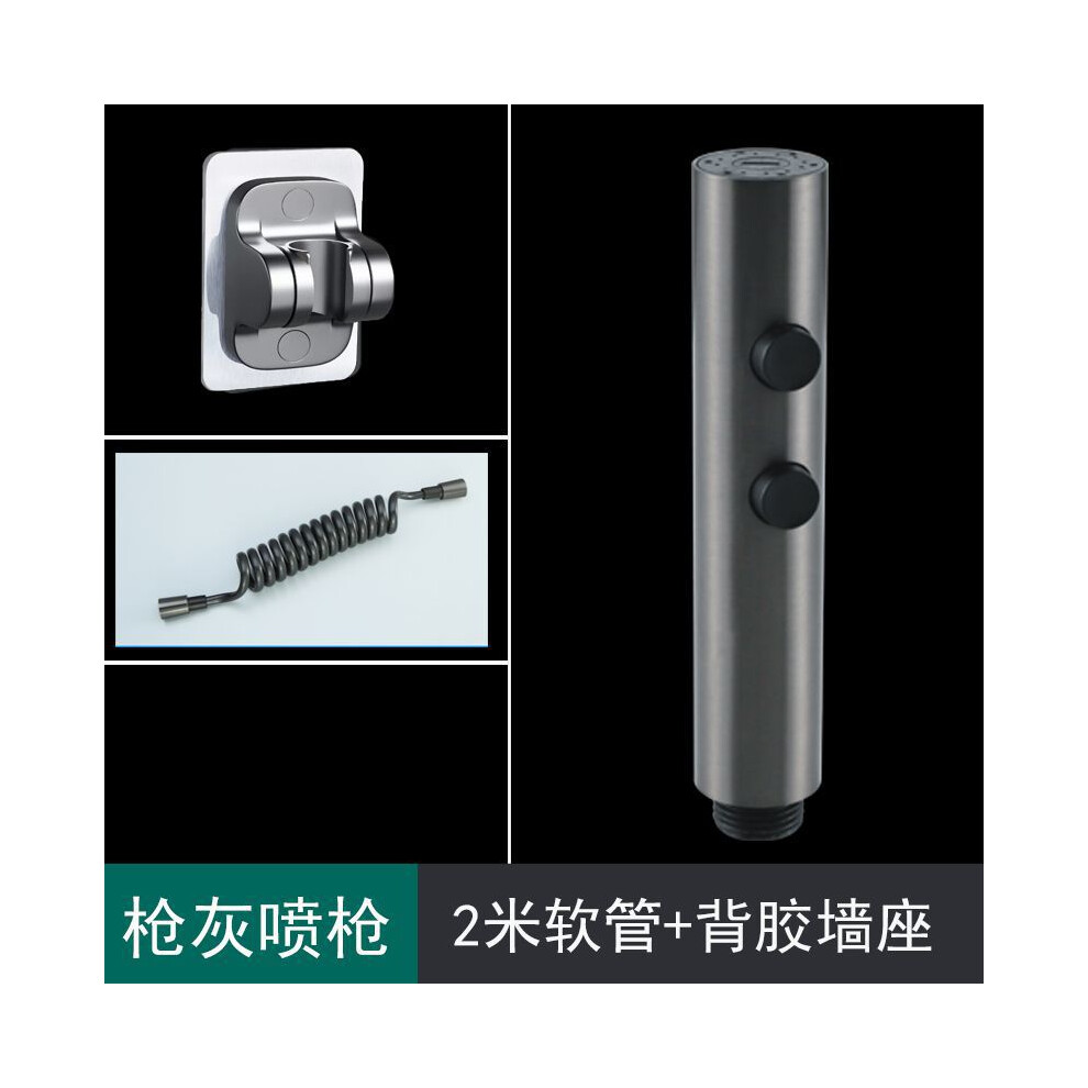 Plastic Telescopic Shower Hose, Grey, Heatproof And Cold-Resistant Material For Space-Saving Automatic Shrinkage, Easy Installation And Quick Replacem 9135470830435