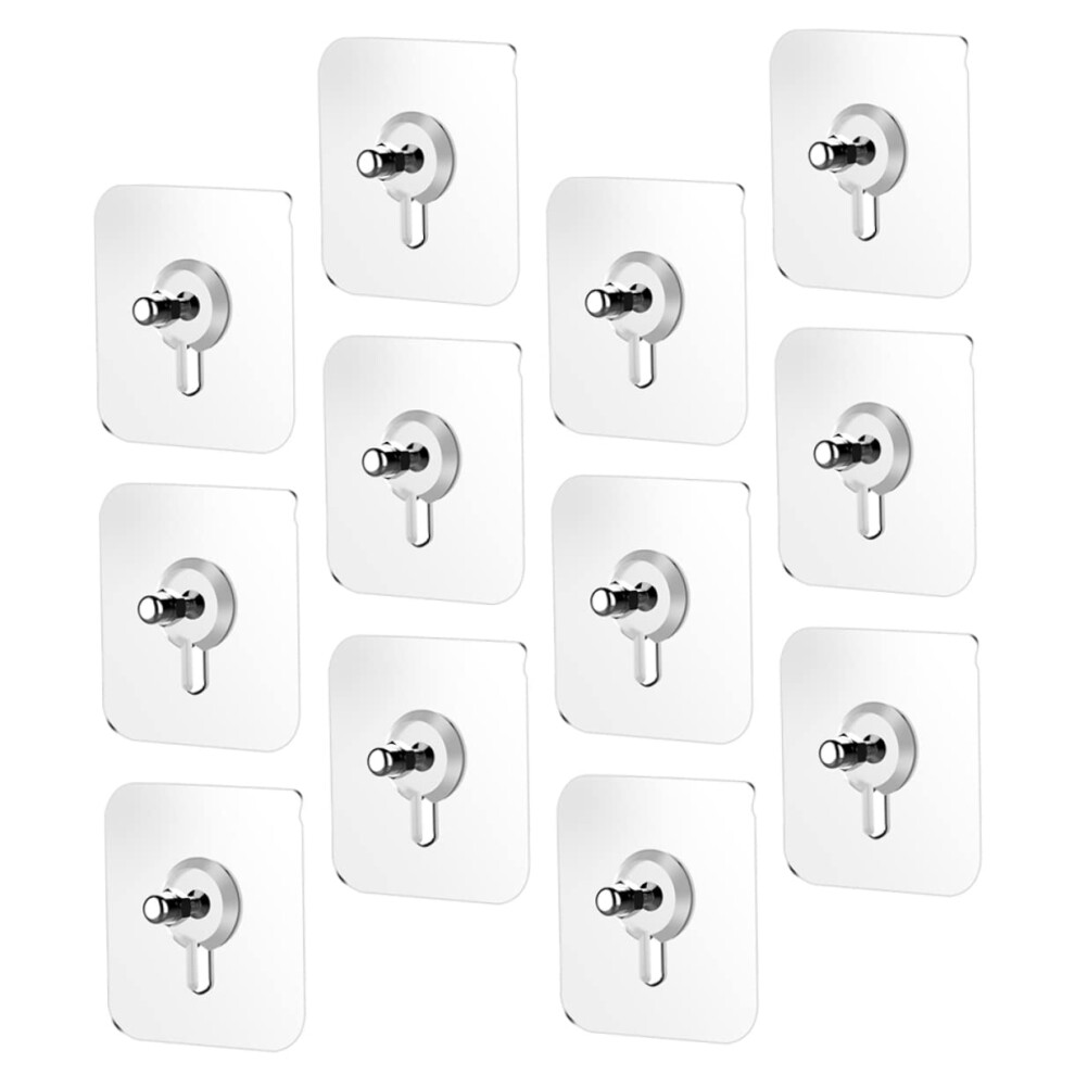 Adhesive Hanging Nails 20Pcs Traceless Screw Sticker For Picture Hanging Nodrill Hooks Removable Adhesive Wall Hooks 9067246137311