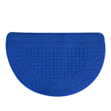 Zerbino semicircolare antiscivolo per cucina, bagno, toilette, ingresso, con tessuto in polipropilene assorbente e retro in lattice, perfetto per