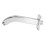 Τετράγωνη προέκταση βραχίονα ντους, επιτοίχιος σωλήνας ντους με κεφαλή ντους με 2
