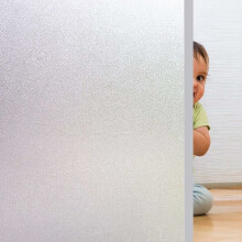 Privacy Window Film, Decorative Static Cling for Non-Adhesive UV Blocking and Heat Control in Various Settings