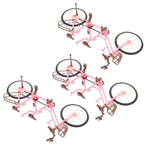 3Pcs Acessórios Para Bonecas Infantil Bicicletas De Dois