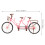 3Pcs Acessórios Para Bonecas Infantil Bicicletas De Dois 3