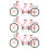 3Pcs Acessórios Para Bonecas Infantil Bicicletas De Dois 2
