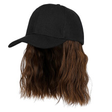 Breathable Short Hair Wig Baseball Cap With Synthetic Fiber Hair Casual Wear Baseball Hat Light Brown