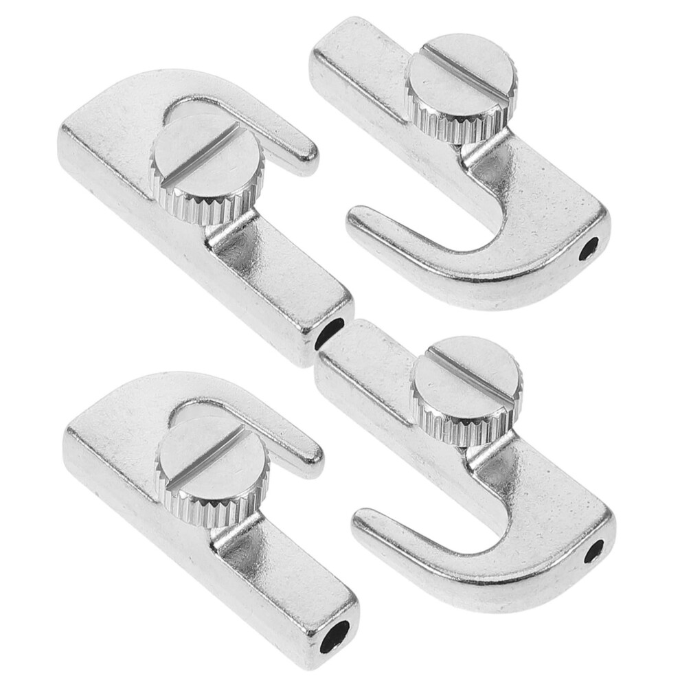 Picture Rail Hooks Heavyduty Metal Wall Hangers 4Pack Compatible With Picture Rails For Hanging Pictures 9339159543948