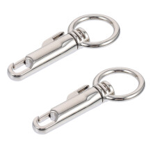 2Stk Silberne Bag Claw Clasps Metall Schlüsselringe Für Handtaschen