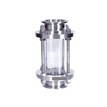 2' Tri Clamp Sanitary Flow Sight Glass Diopter 51mm Pipe OD 304 Stainless Steel Fitting For Homebrew