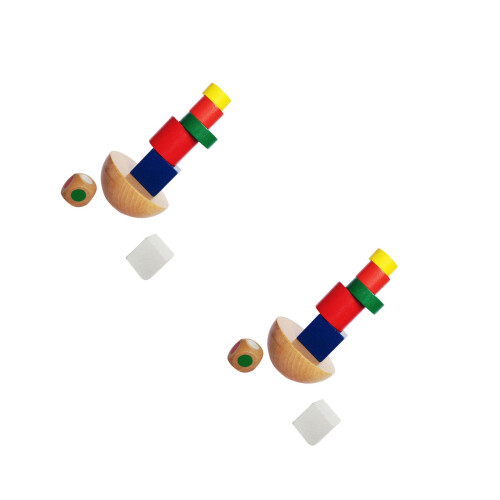2 Pcs Hemisfério Blocos Sobreponíveis Crianças 1