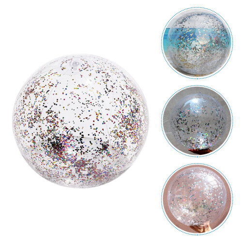 1 Bola De Praia Inflável Transparente Pvc 2