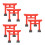6 Resin Torii Japanischer Deko 6