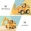 4Pcs De Caminhão Veículo Construção Com Recuo 7