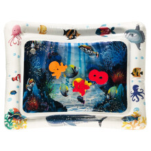 Brinquedo inovador para o desenvolvimento sensorial do bebê, centro de entretenimento portátil para bebês com tema subaquático e criaturas