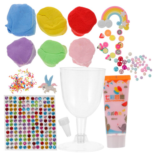 2 Sets Knetknete Set Eisbecher DIY Knetmasse Für Kinder Bastelartikel 1
