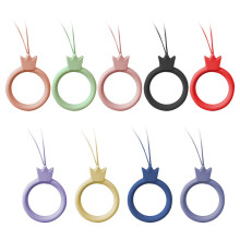 9teiliges Silikon Handyhalterung Mit Finger Ring