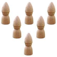 12 Unbemalte Holzfiguren Holzstifte Diy Marionetten Für Kinder