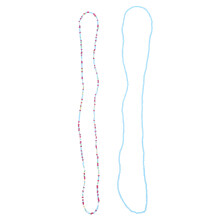 16Set Blue Waist Chain Bead Durable Glass Belly Chain for Party Travel