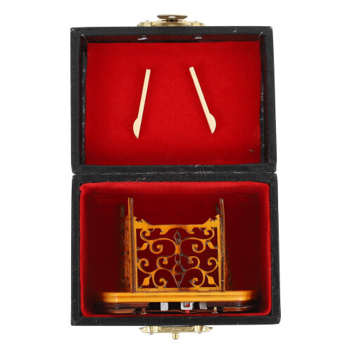 2 Sets Desktop Dulzimer Modell, Realistisches Instrumentenmodell 2