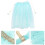 Kinder Umhang Mit Pailletten Schal Hellblau 4