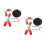 2 Sets Sneeuwman Verkleedattributen Kerst Diy Decoratie 5