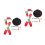 2 Sets Sneeuwman Verkleedattributen Kerst Diy Decoratie 10
