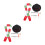 2 Sets Sneeuwman Verkleedattributen Kerst Diy Decoratie 4