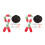 2 Sets Sneeuwman Verkleedattributen Kerst Diy Decoratie 7