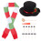 2 Sets Sneeuwman Verkleedattributen Kerst Diy Decoratie 3