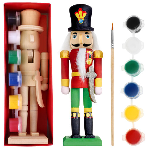 11 Sets Kerst Nutcracker Marionet Soldaat Schilderij Ornament