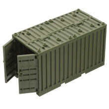 3Stück Kinder Militär Bauklötze Container Modellspielzeug Kunststoff