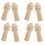 10 Stuks Onafgewerkte Peg Pop Figuren Diy Schilderen 1