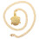 Necklace Watch Vintage Gouden Schildpad 8