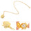 Necklace Watch Vintage Gouden Schildpad 3