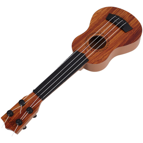 Black Double Arc Gesimuleerde Ukulele Gitaar Voor Kinderen