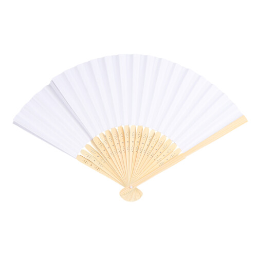 10 Witte Vouwende Handventilator Kinderfeestcadeau Diy