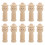 10 Stuks Onafgewerkte Peg Pop Figuren Diy Schilderen 2