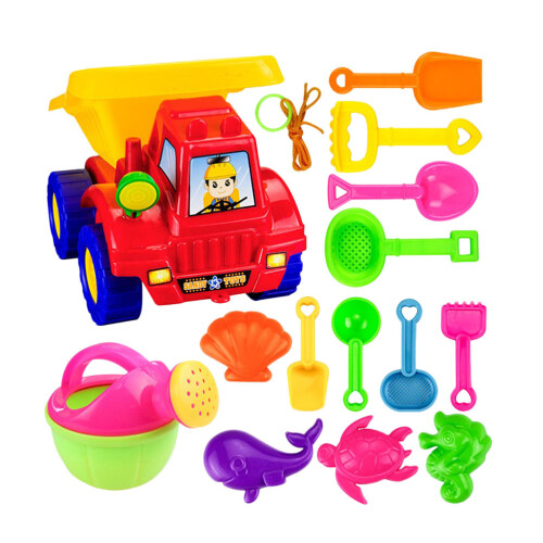 28 Stuks Kinderstrandset Speelzand Groen Plastic