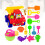28 Stuks Kinderstrandset Speelzand Groen Plastic 10
