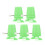 5 Stuks Opwindbare Looprobot Plastic Klokwerkbeweging Vervanging 10